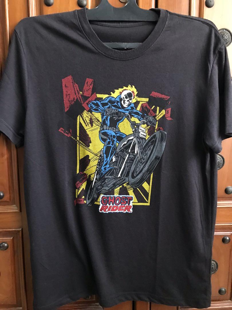 Kaos Marvel Ghost Rider T-Shirt, Fesyen 