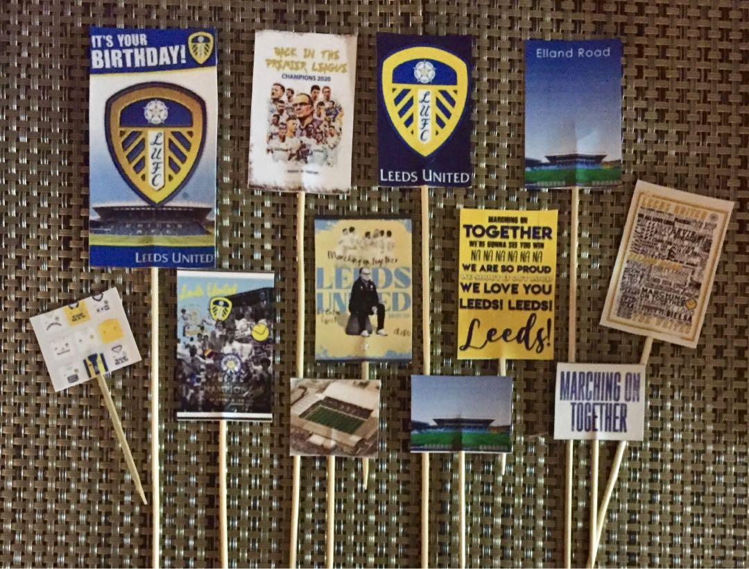 Leeds United Cake Toppers, Hobbies & Toys, Stationery & Craft