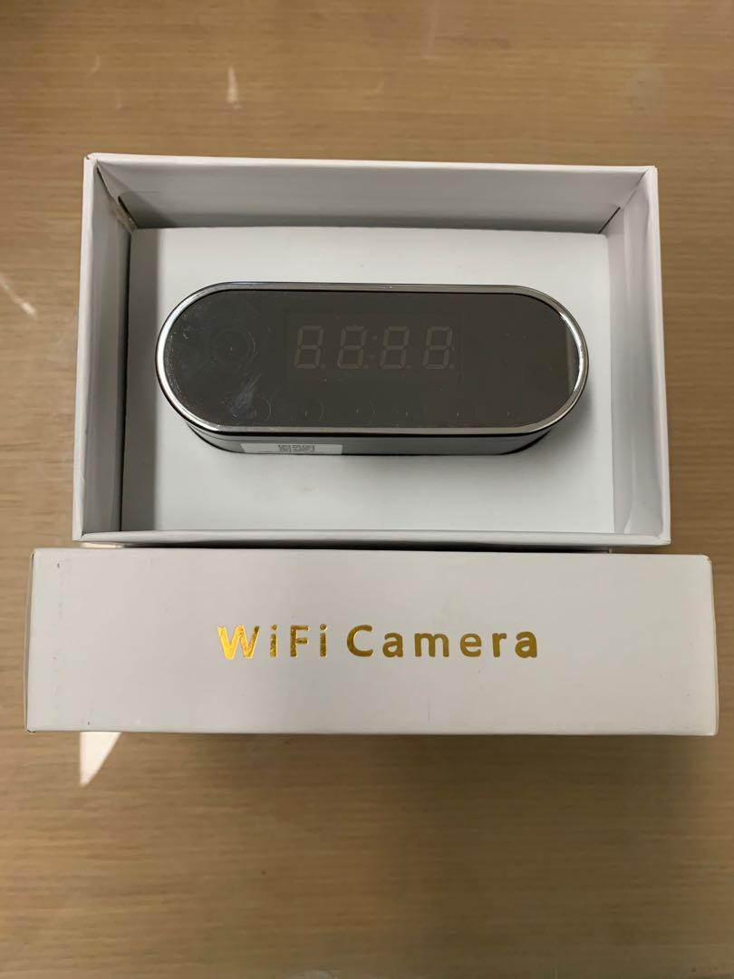 LXMIMI Spy Camera Clock, 1080P HD WiFi Hidden Camera, Night Vision Spy