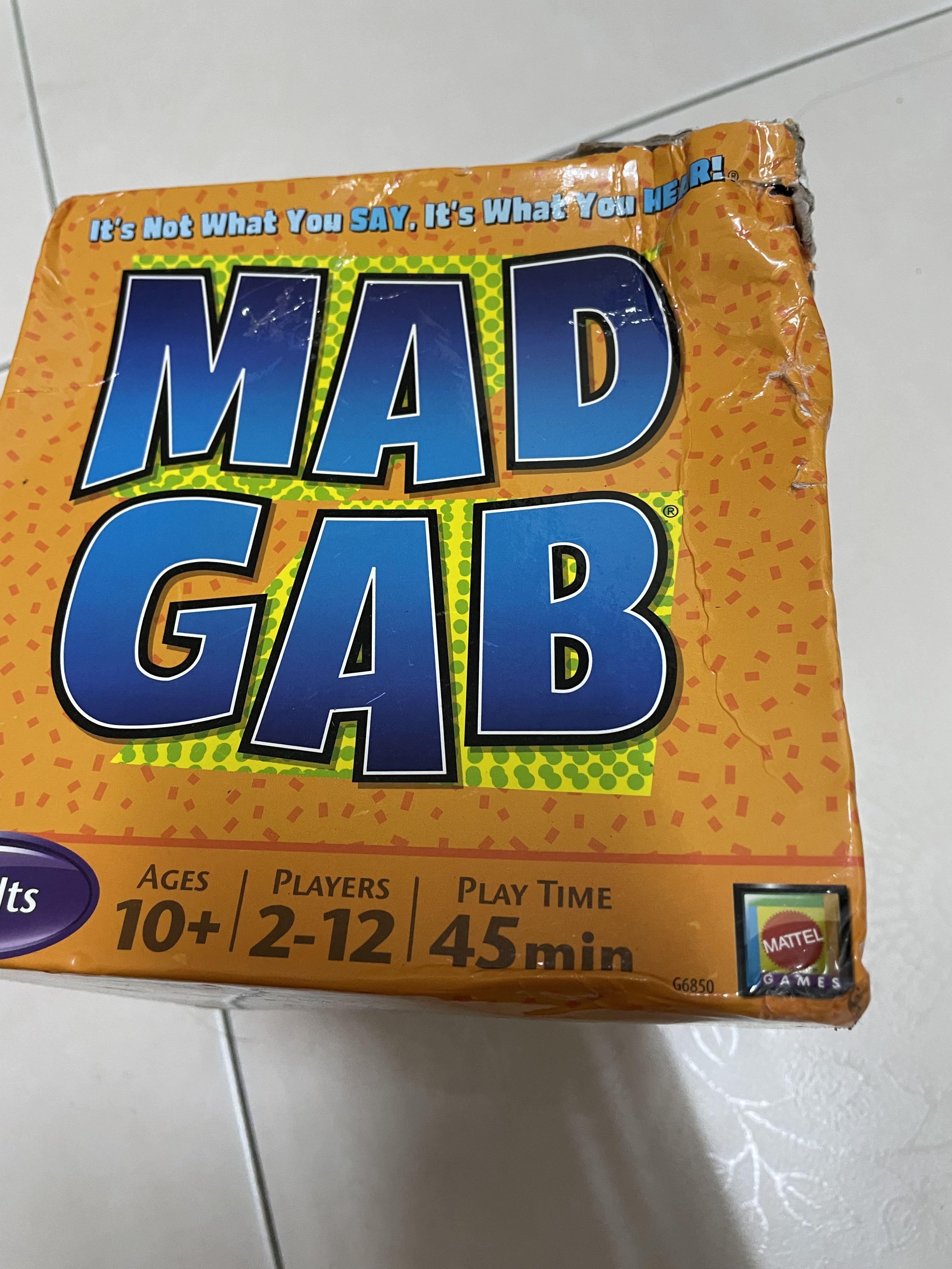 Mad gab game (strange laguange game), Hobbies & Toys, Toys & Games on  Carousell