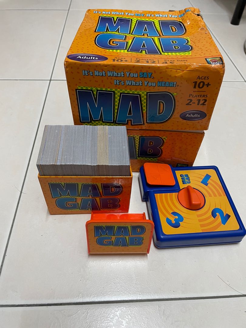 Mad gab game (strange laguange game), Hobbies & Toys, Toys & Games on  Carousell