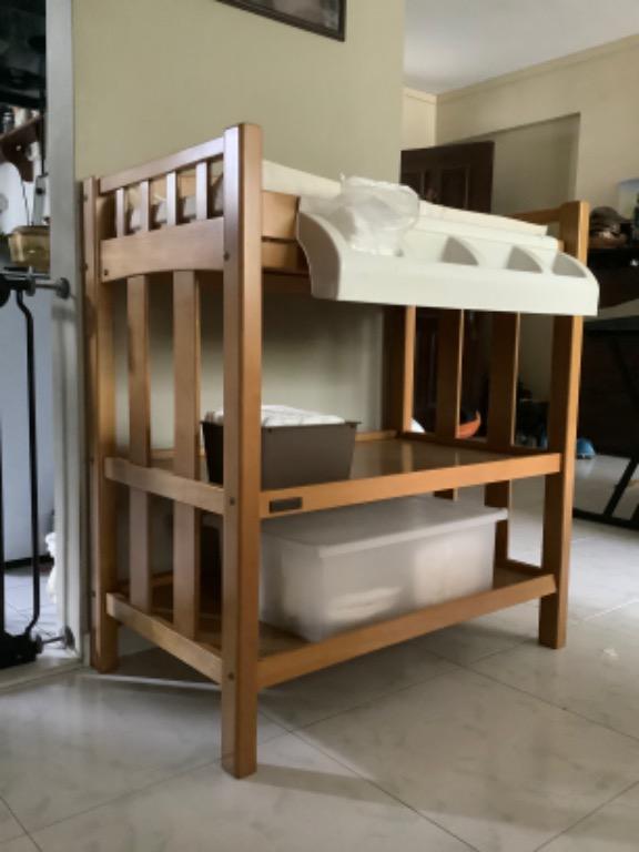Mamas & Papas Diaper Changing Station / Table (Solid Wood), Babies