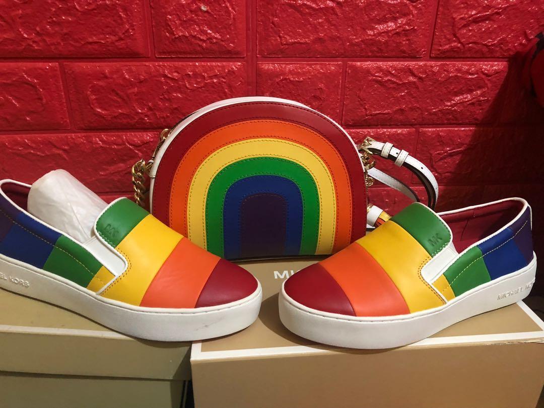MICHAEL KORS SHOES- PRIDE EDITION, Women's Fashion, Footwear, Sneakers on  Carousell