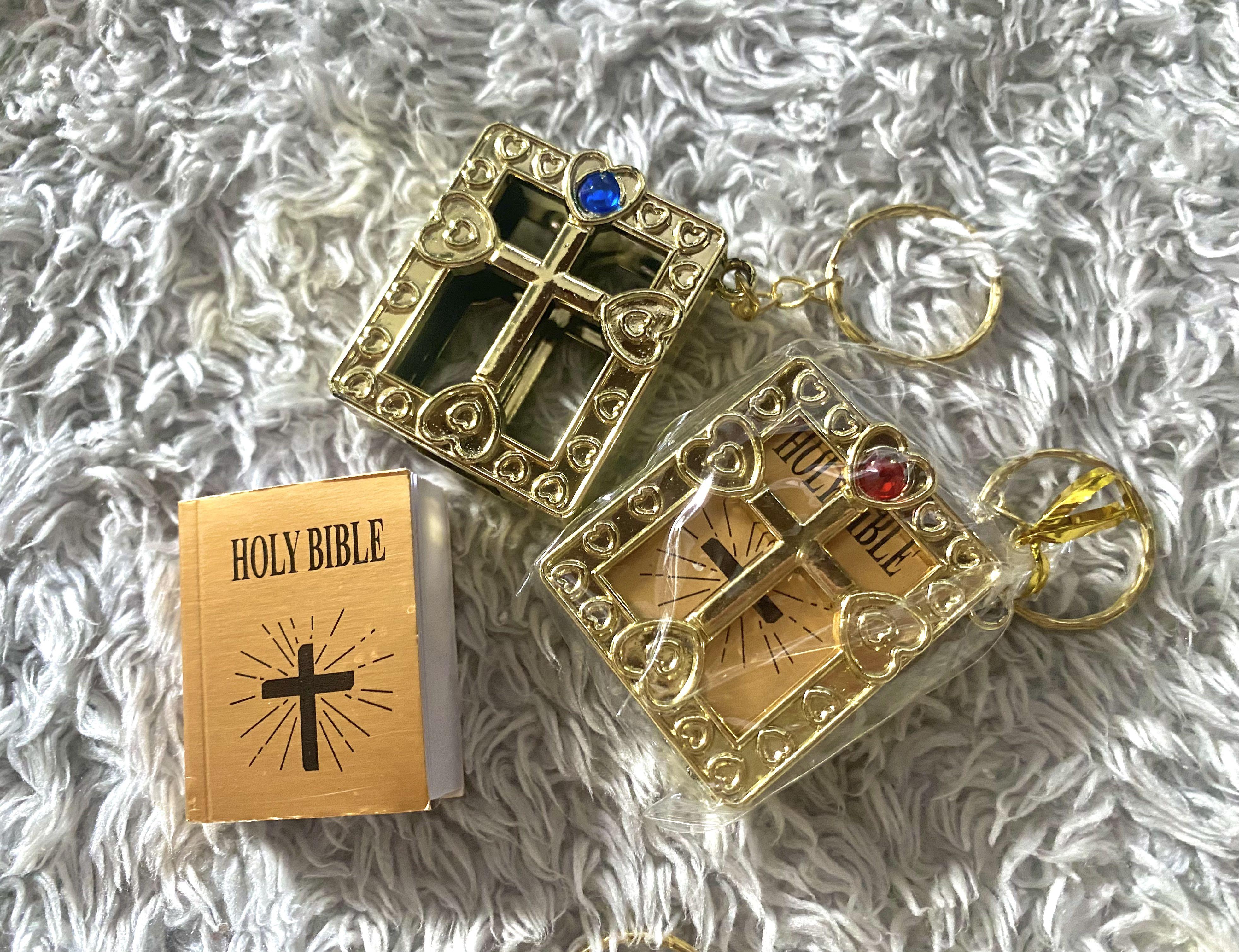 Mini discount bible keychain