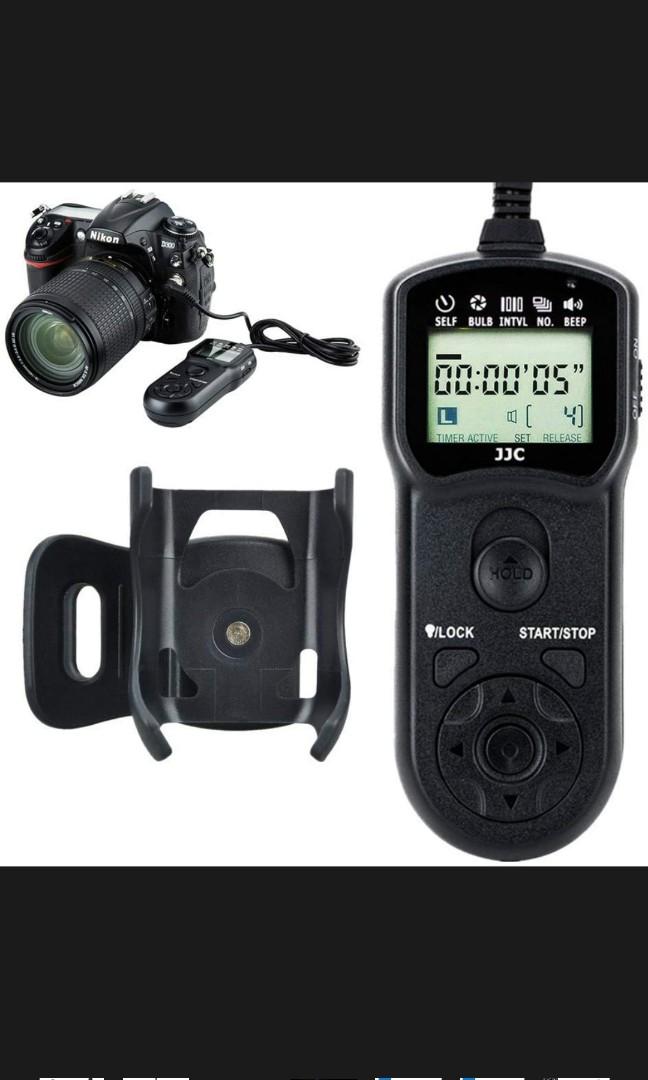 Multi Function Timer remote (Category: Other Photography Accessories) located in Singapore. Submitted by uniqoo (Listing ID 1127694259, Image 1). Description: Brand New with box, box 6/10 From JJC Multi-Function Timer remote no idea compatible with which brand cash and carry Features & details Self-interval timer Bulk mode Long-exposure timer Exposure-count setting feature Cable length: about 3.0 ft / 90cm. Package includes clip holder x1..