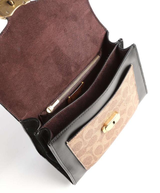 New Coach Original Tabby 20 Shoulder bag cow leather black/beige For