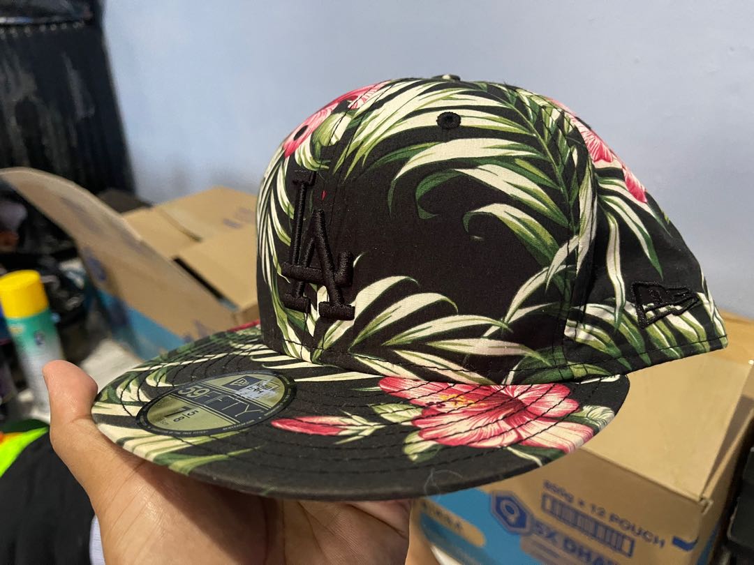New era floral cap 7 5 8