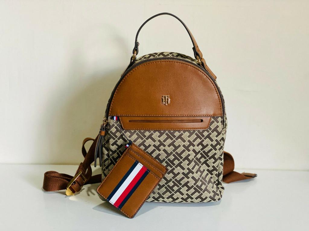 Tommy hilfiger backpack tan best sale