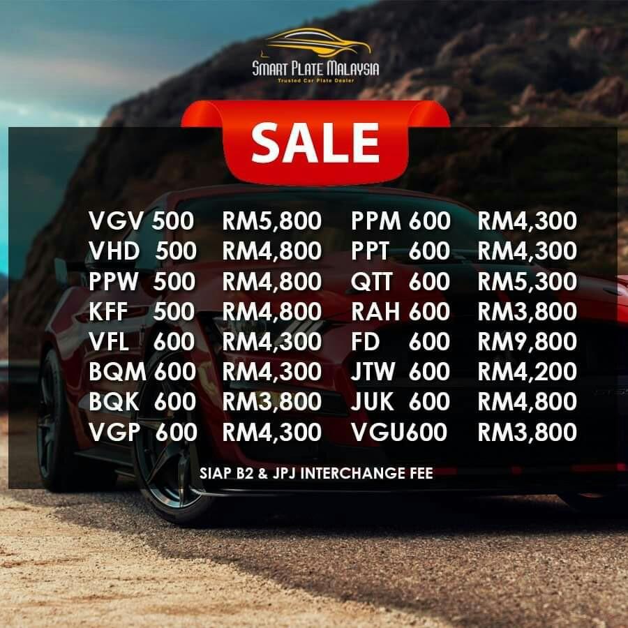 Number plate outlet jpj for sale
