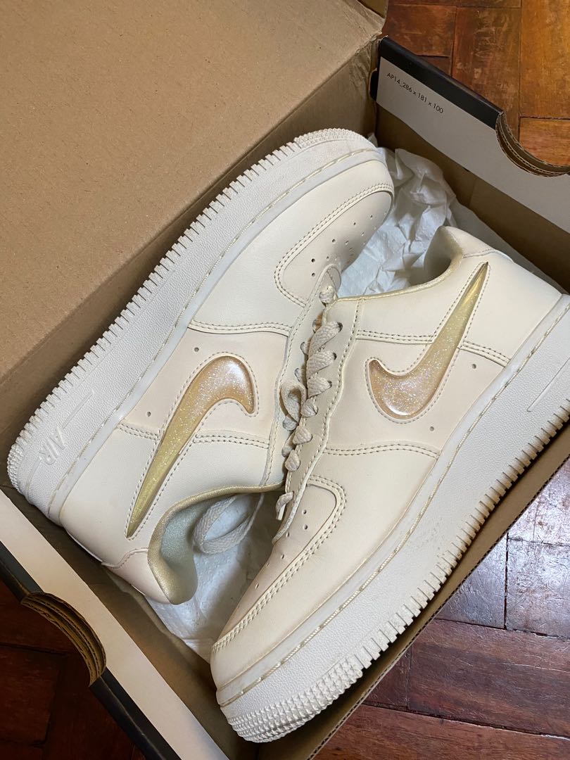Original Nike Air Force 1 '07 Se Prm Glitter Jelly Swoosh , Women'S  Fashion, Footwear, Sneakers On Carousell