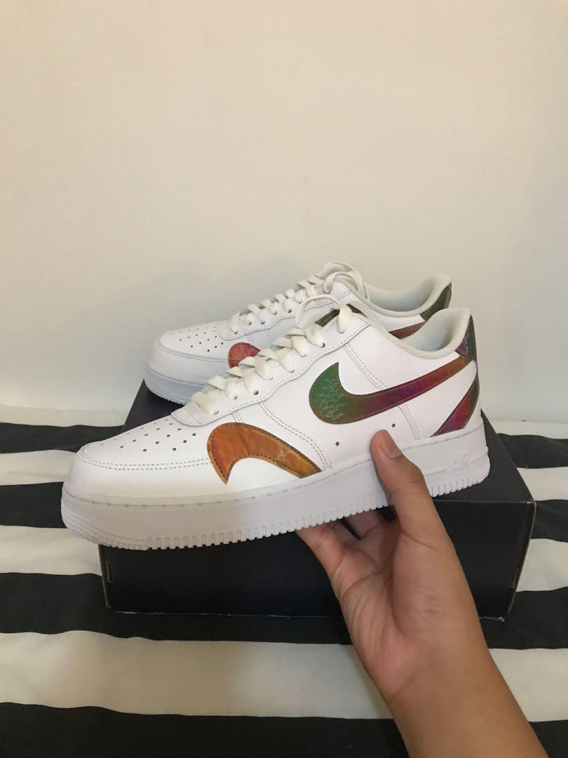 nike air force 1 misplaced swoosh white