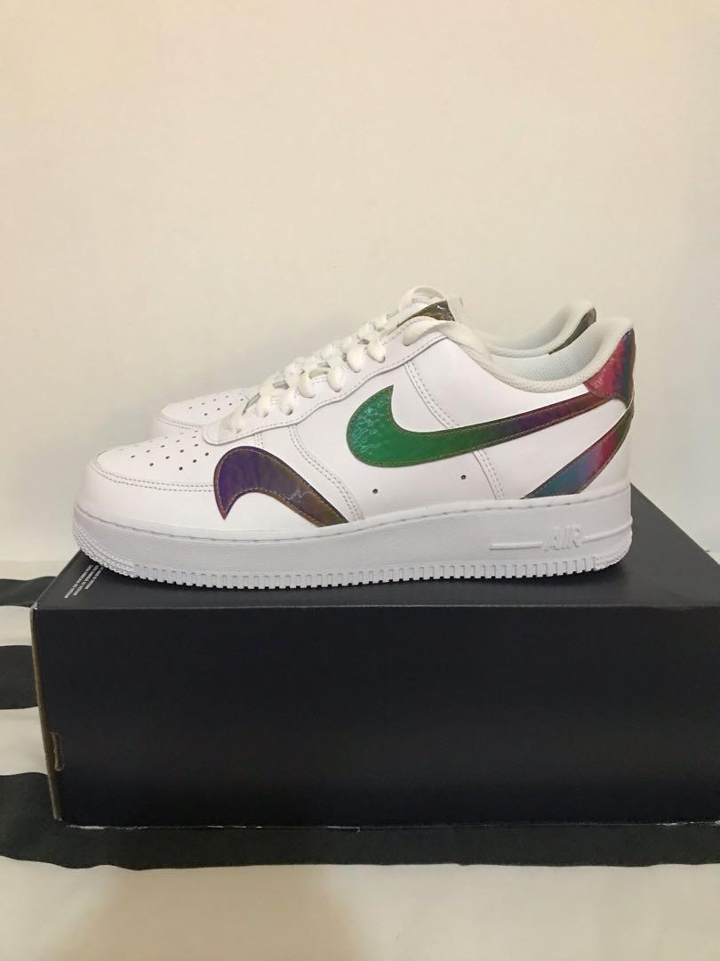 nike air force 1 low misplaced swooshes white multi