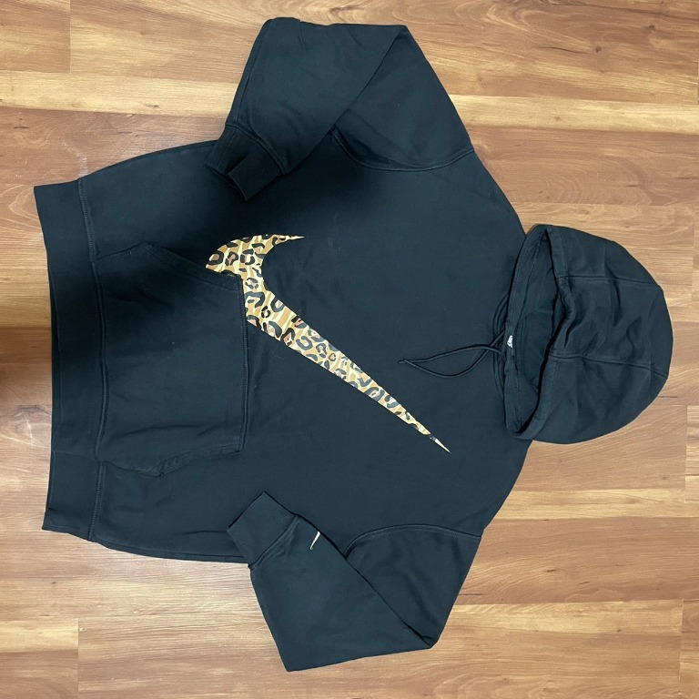 Nike leopard swoosh hoodie clearance