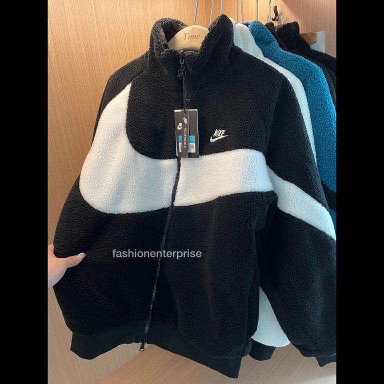 Nike Reversible Swoosh Full Zip Fleece Jacket