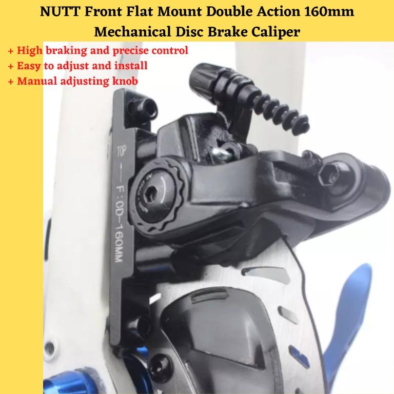 NUTT Front Flat Mount Double Action 160mm Mechanical Disc Brake Caliper