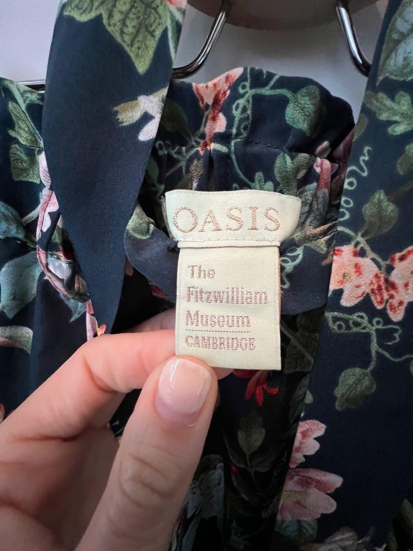 Oasis Paperbag Blue Floral Skirt UK10 Women s Fashion Bottoms