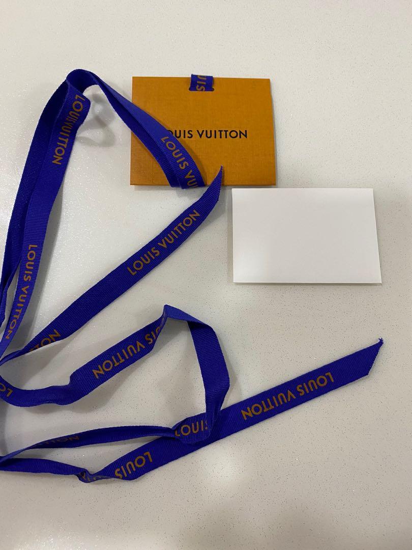 Original Louis Vuitton ribbon and gift writing card