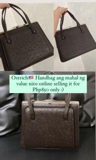 Ostrich Handbag Elegant