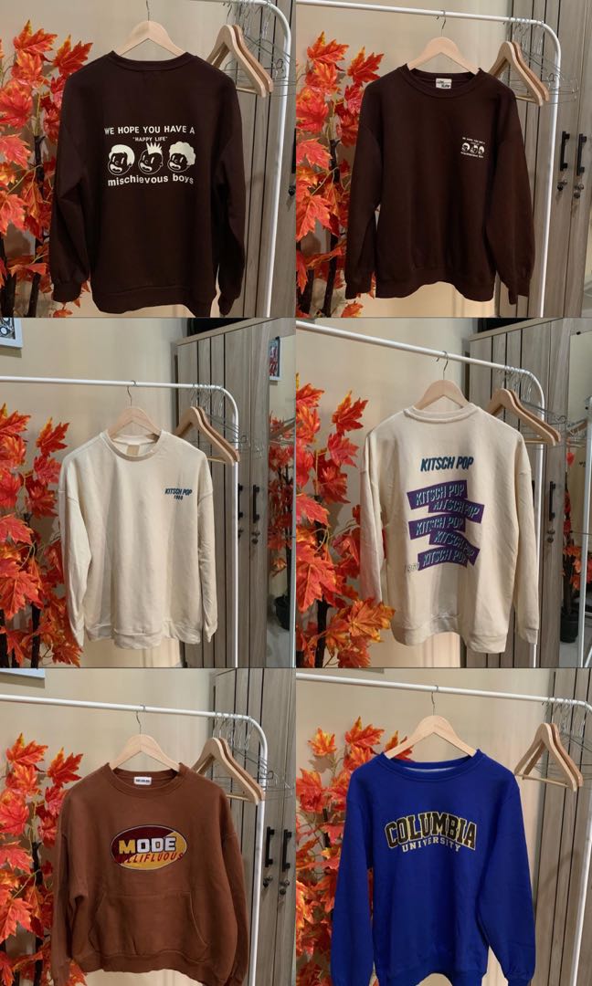 Paket usaha thrift crewneck online