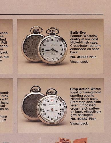 Westclox bullseye online pocket watch