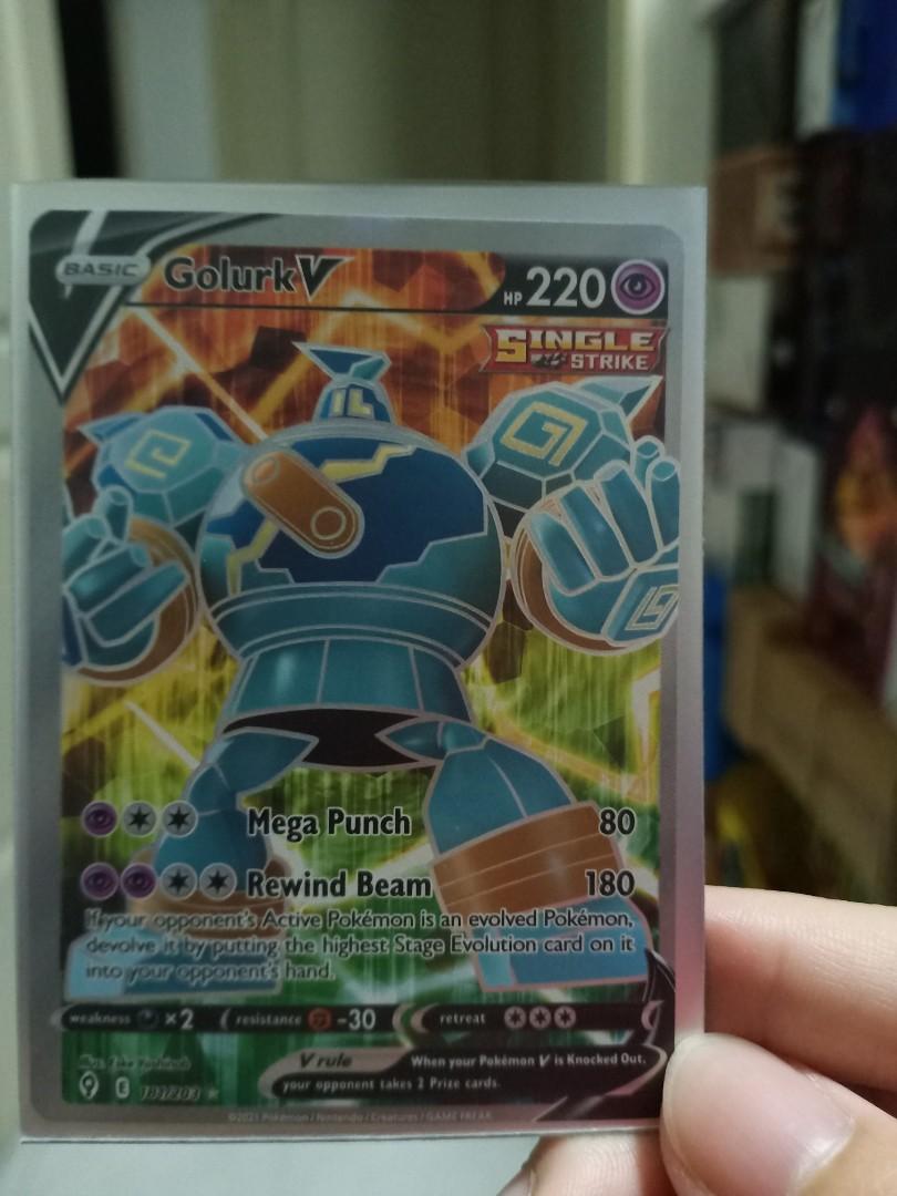 Pokemon Golurk V Full Art, Hobbies & Toys, Toys & Games on Carousell