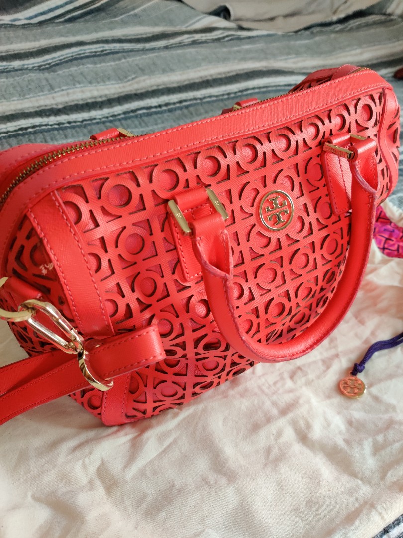 red tory burch bag
