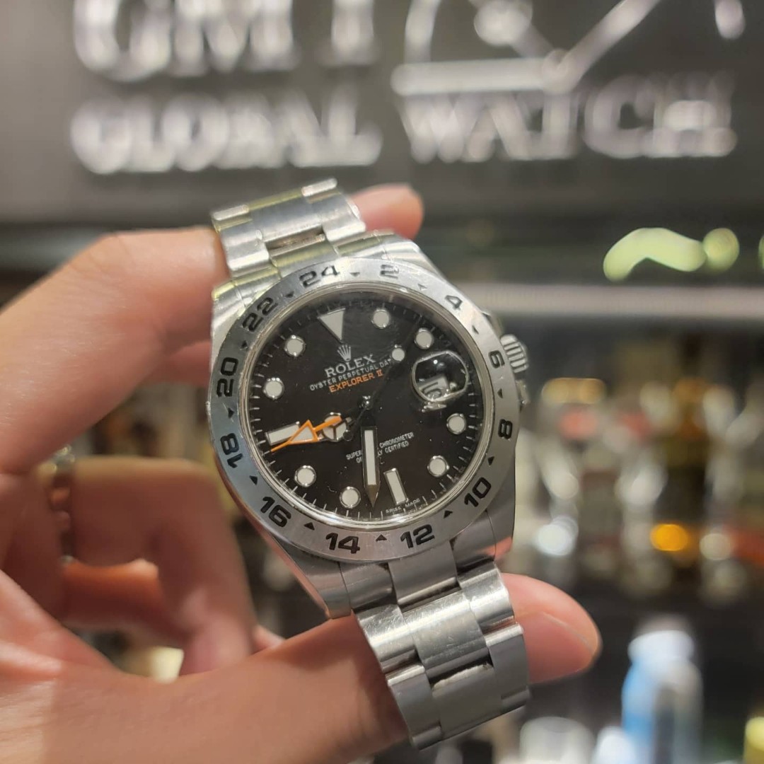 二手Rolex Explorer 2 216570 Black 2015年, 名牌, 手錶- Carousell