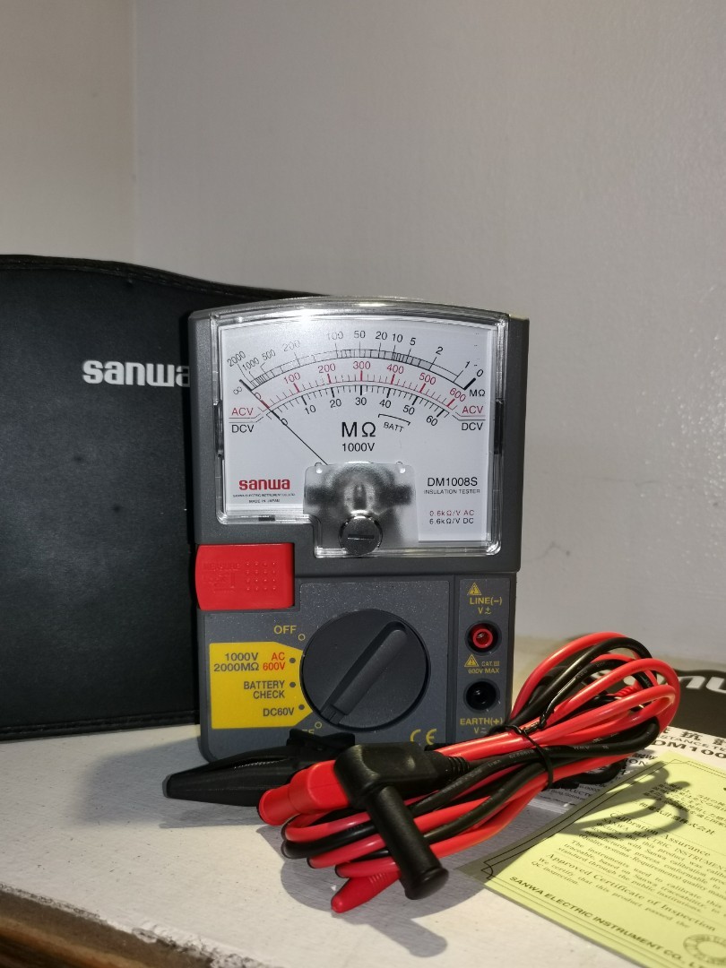 Sanwa Insulation Resistance Tester, TV & Home Appliances, Electrical