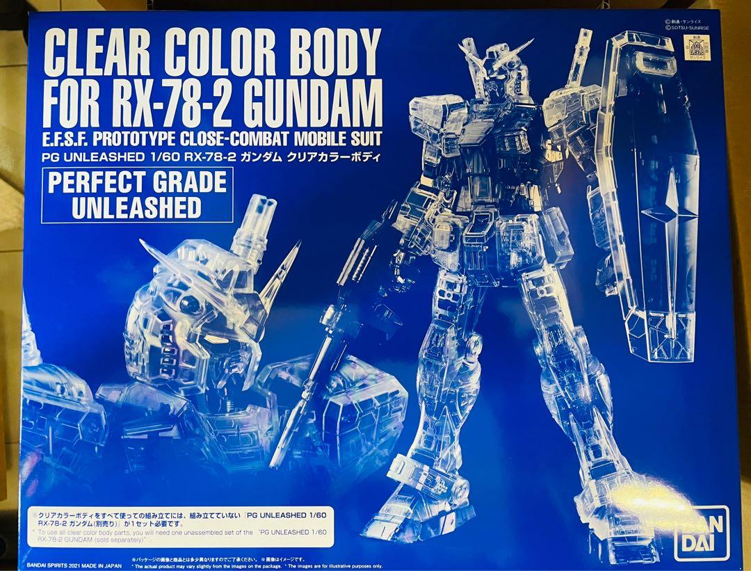 現貨全新PG Unleashed+透明甲兩盒套裝賣1/60 RX-78-2 Gundam 高達模型