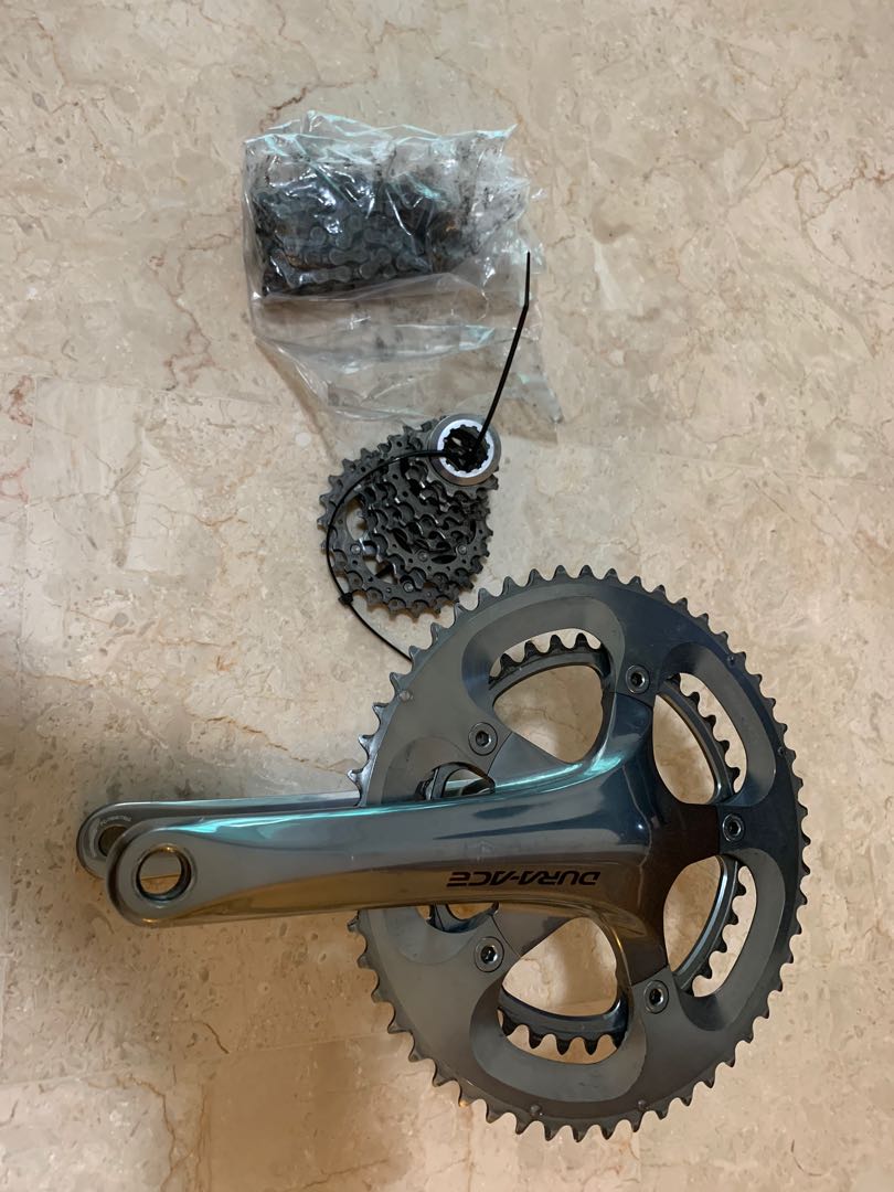 Shimano dura ace 7800 crank cassette chain Sports Equipment