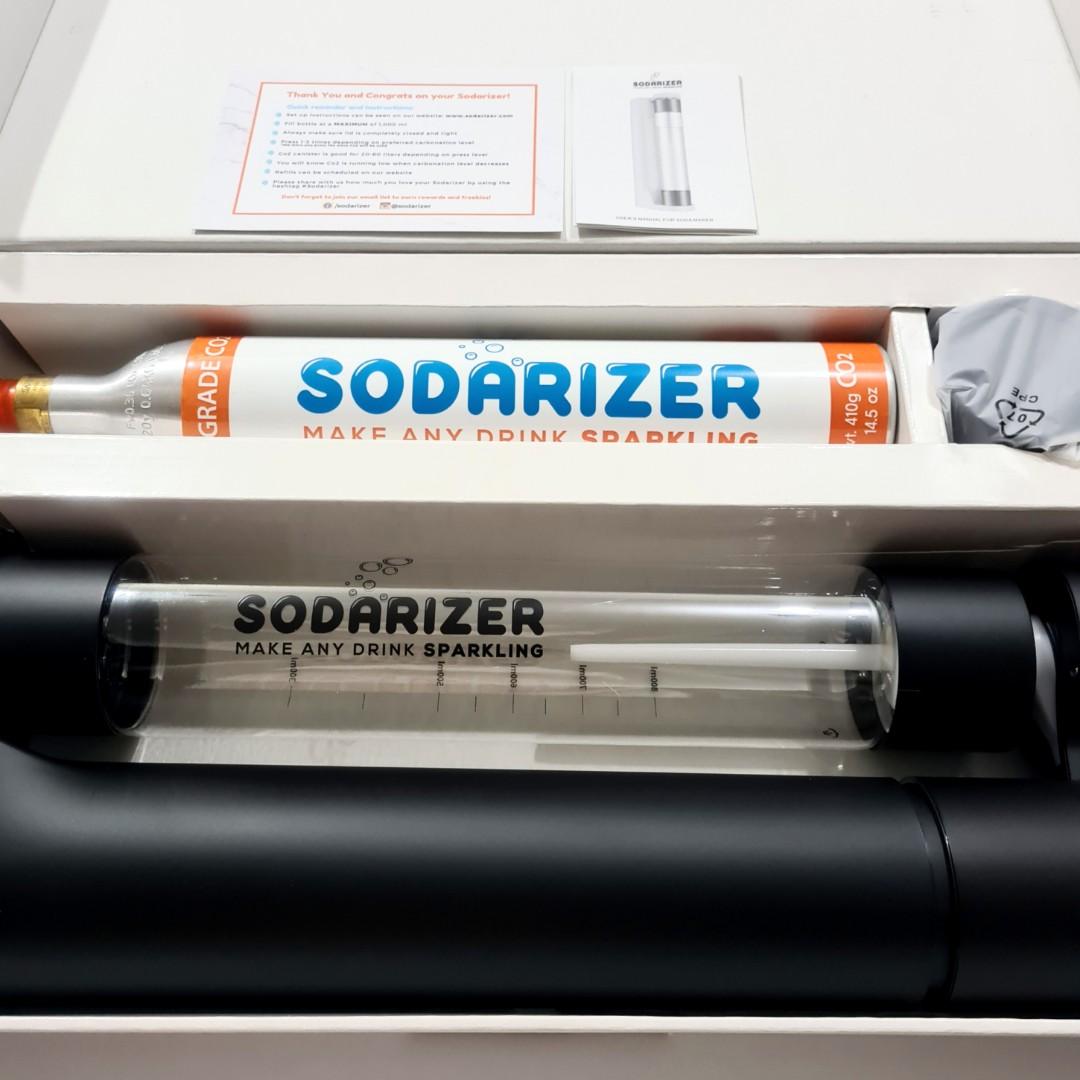 Sodarizer "SURGE" Soda Maker Kit includes a Refillable CO2 Canister, TV