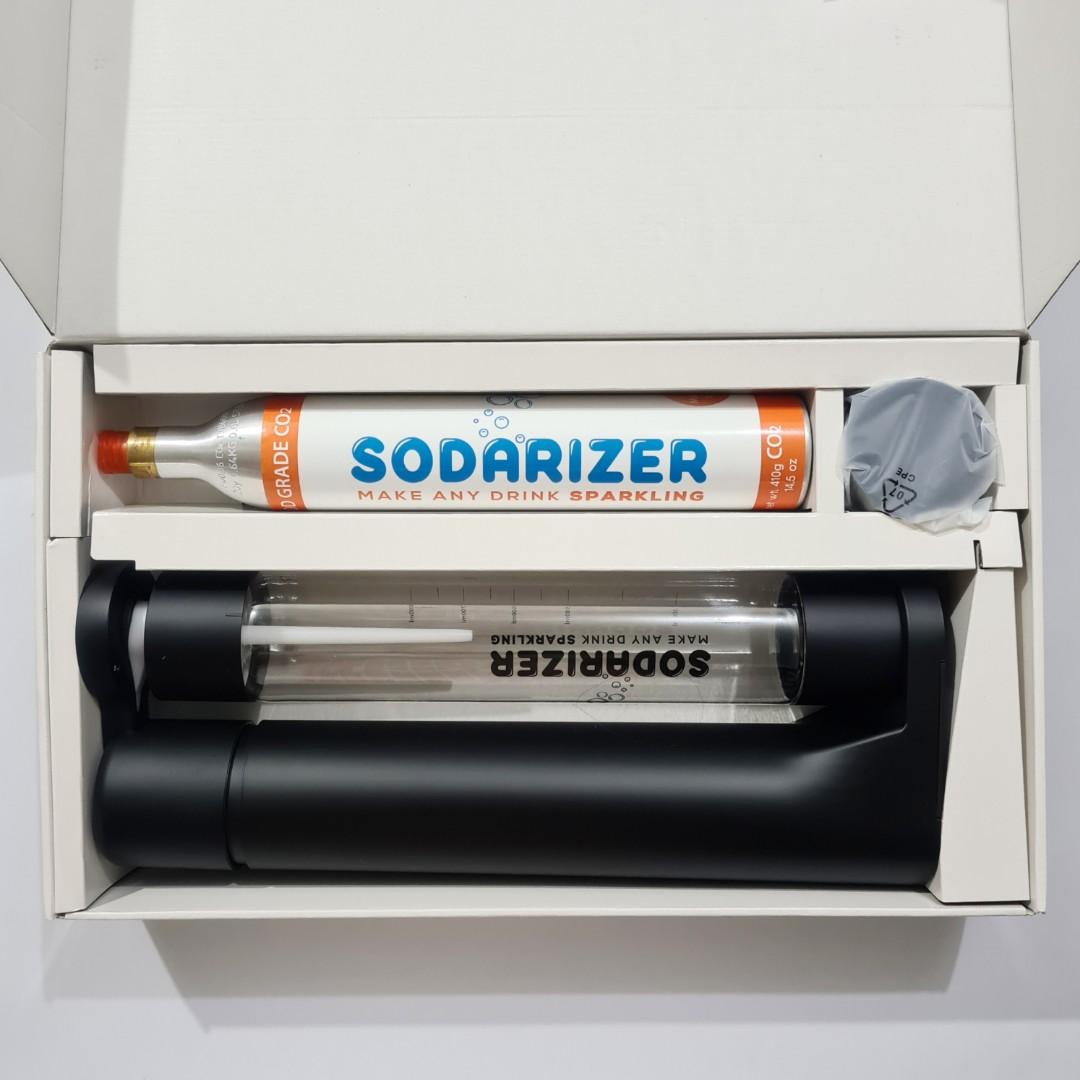 Sodarizer "SURGE" Soda Maker Kit includes a Refillable CO2 Canister, TV