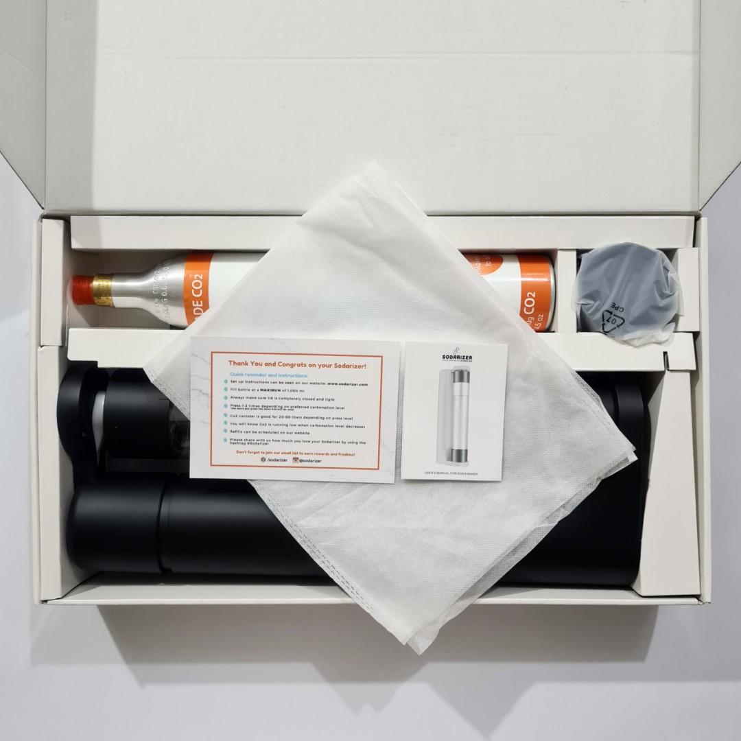 Sodarizer "SURGE" Soda Maker Kit includes a Refillable CO2 Canister, TV