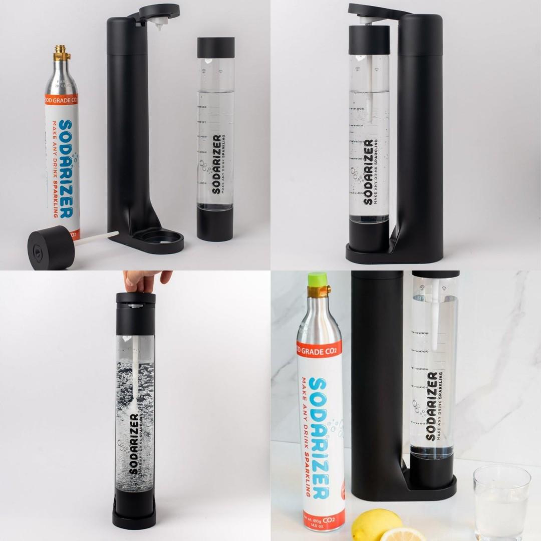 Sodarizer "SURGE" Soda Maker Kit includes a Refillable CO2 Canister, TV