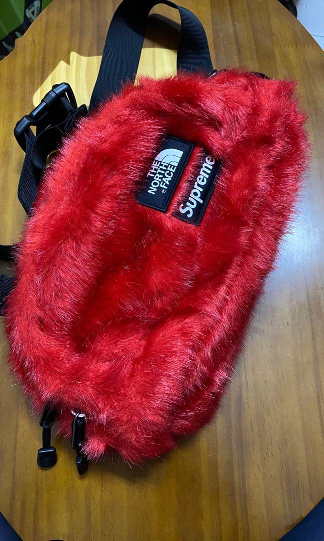 Supreme The North Face Faux Fur Waist Bag(Original Worm Once)