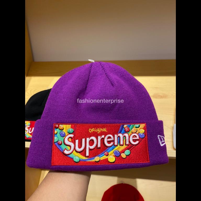 Supreme, Accessories, Supreme X New Era Fw2 Skittles Purple Beanie