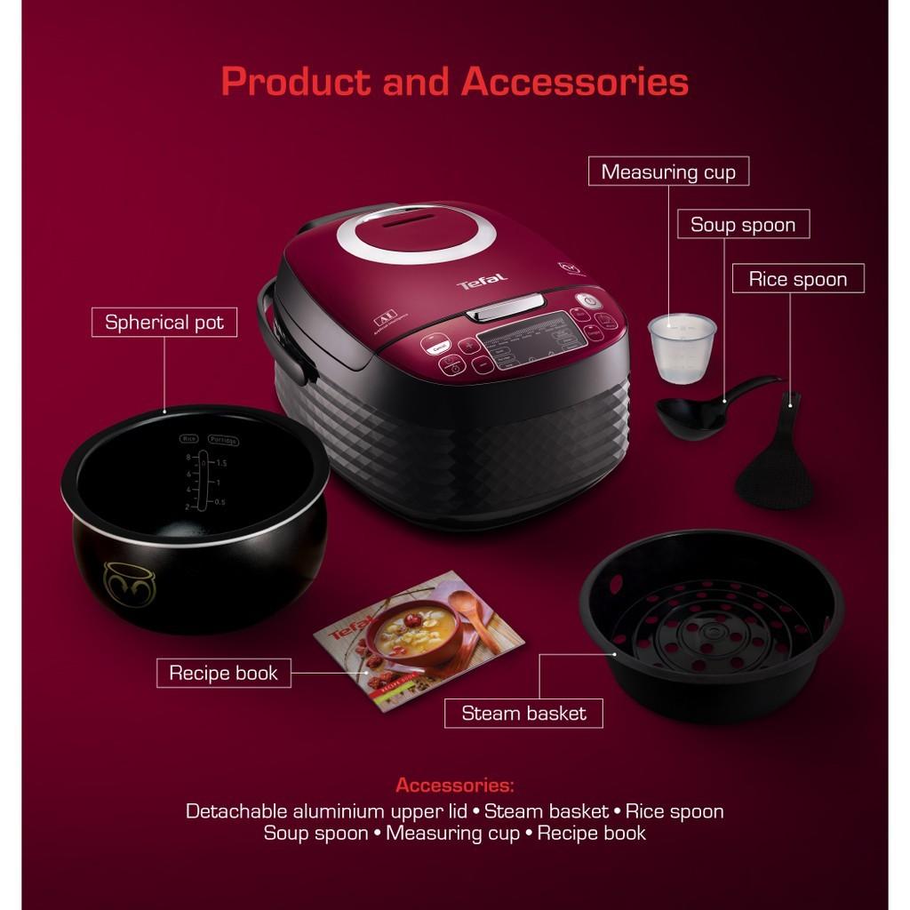 Tefal Rice Cooker Fuzzy Logic (1.5L) RK7405, TV & Home Appliances
