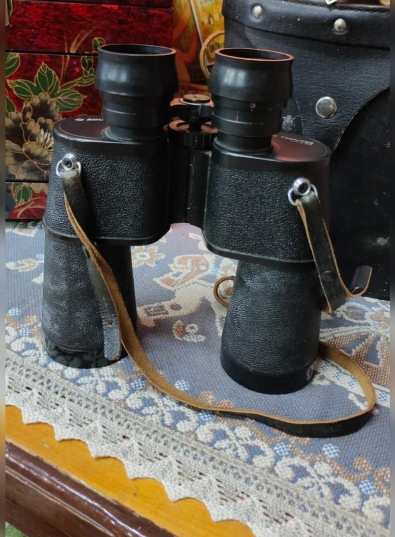 Tento 7x50 Binocular Made in USSR Vintage With Leather Bag