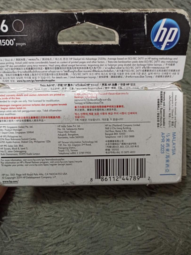 Tinta Printer HP 46, Elektronik, Bagian Komputer & Aksesoris ...