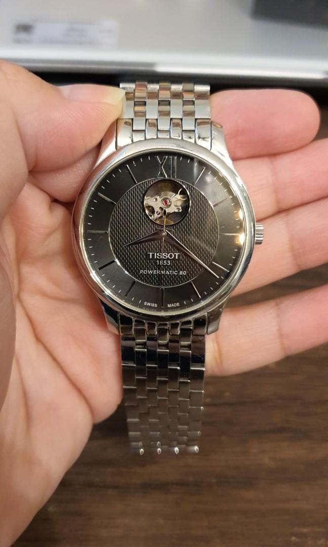 Tissot tradition open heart sales