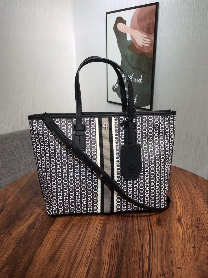 LargeTory Burch Gemini Link Tote black, Women's Fashion, Bags & Wallets, Tote  Bags on Carousell