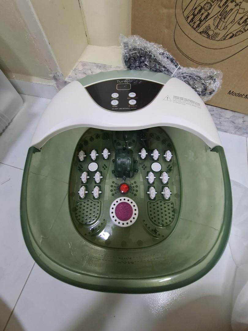 Turejo All in One Foot Spa/Foot Bath Massager Mint Green, Beauty