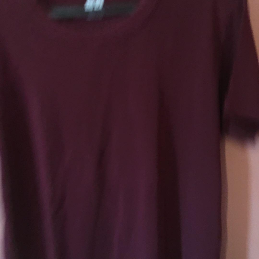 Maroon shirt, Men's Fashion, Tops & Sets, Tshirts & Polo Shirts on