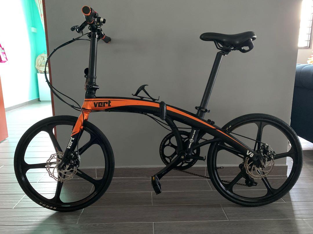 Vert v8 aluminium folding bike hot sale