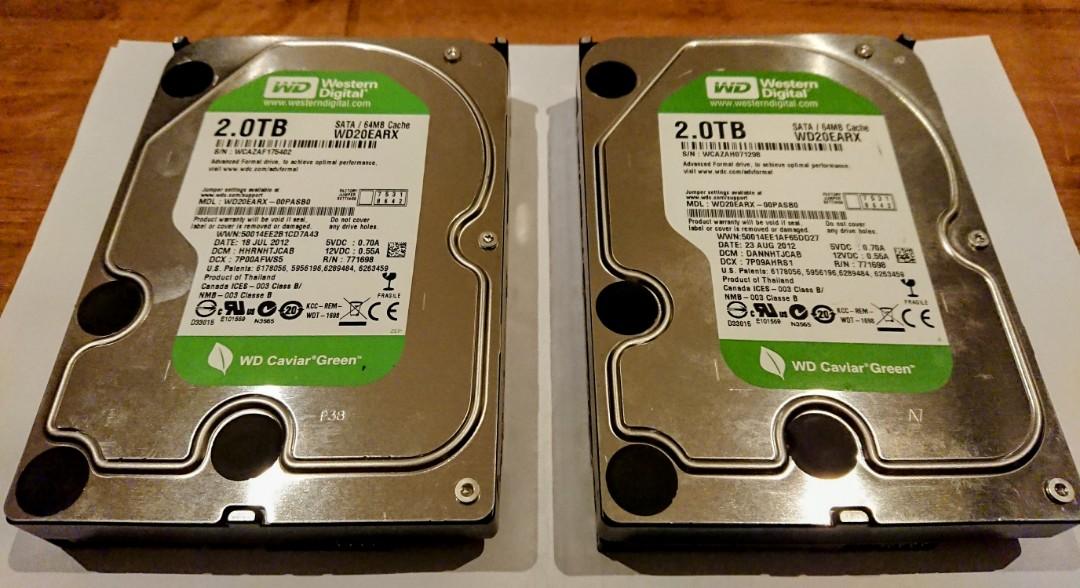 Western digital caviar green 2tb clearance
