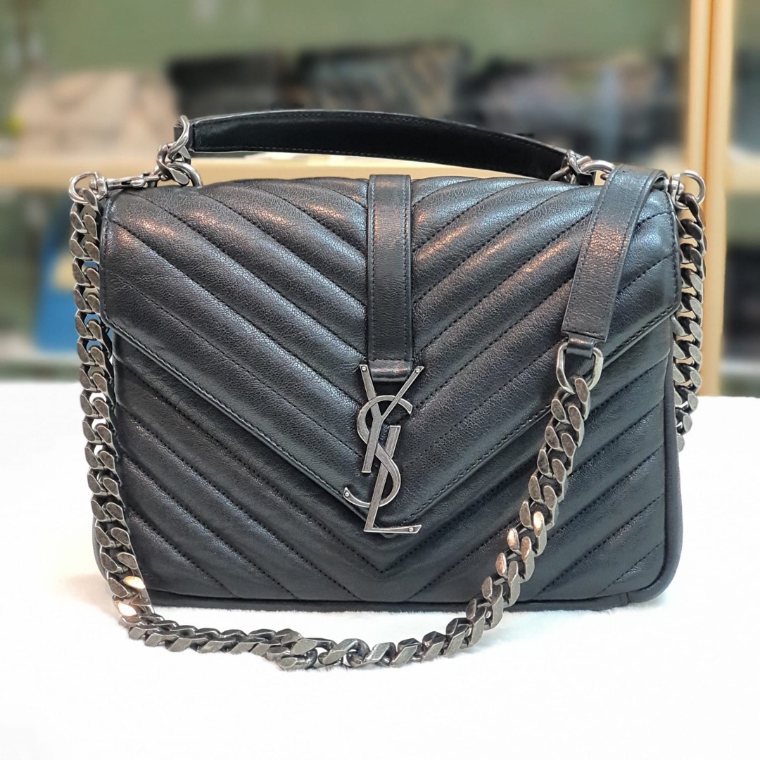 YSL College Bag Medium, Luxury, Bags & Wallets on Carousell