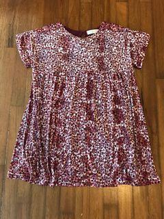 Zara Girls velvet dress 9-10Y