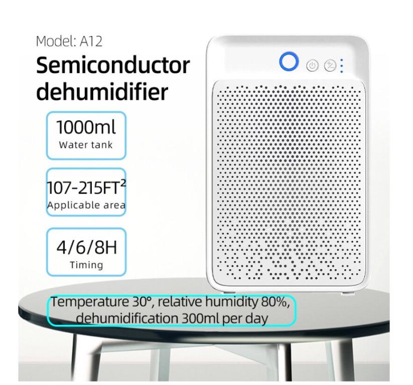 1000ml Air Dehumidifier 350ml/h Dehumidification Dryer Desiccant