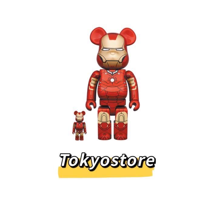 100% & 400% Bearbrick Iron Man Mark III, 興趣及遊戲, 玩具& 遊戲類