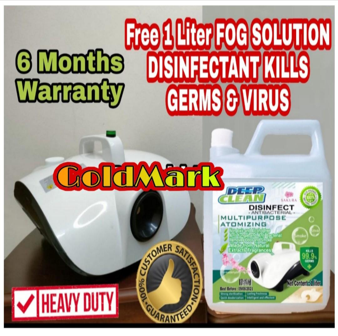 1500w Fog Machine Disinfection (Category: Air Purifiers & Dehumidifiers) located in Pasay City. Submitted by emil_online_shop (Listing ID 1127738324, Image 1). Description: FOG MACHINE DISINFECTION 1500w Specifications Item description: auto household spray disinfection machine Color: white Voltage: AC220V Rated power 1500w Suitable for: auto, home, hotel, entertainment venues, wedding performances, stadiums and other places for sterilization Use